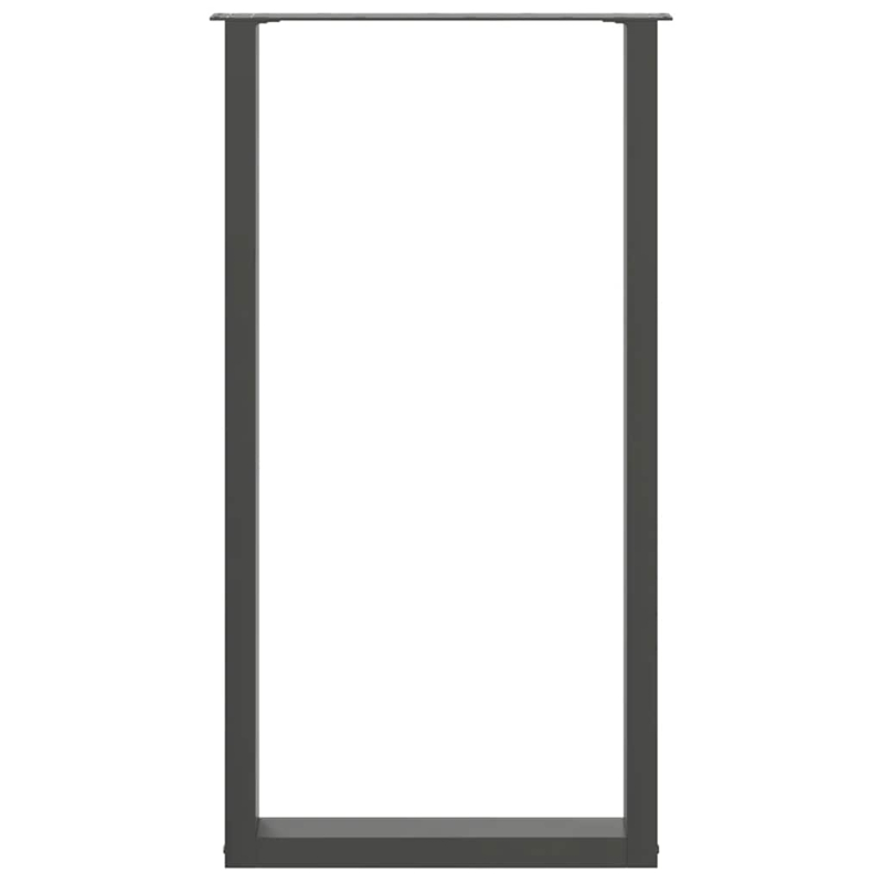 Couchtischbeine U-Form 2 Stk. Anthrazit 60x(110-111) cm Stahl