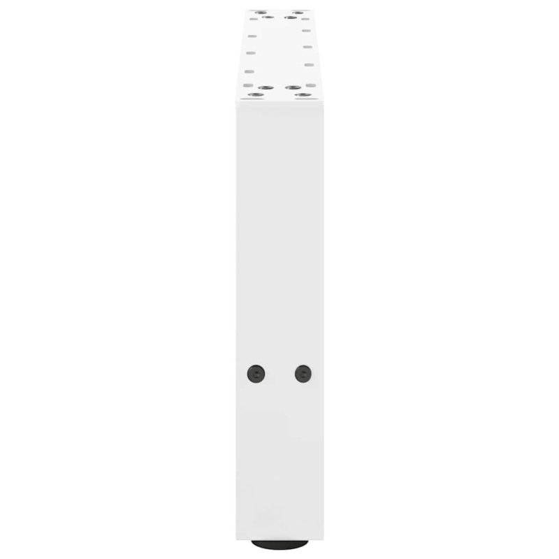 Couchtischbeine Weiß 2 Stk. 50x(30-31) cm Stahl