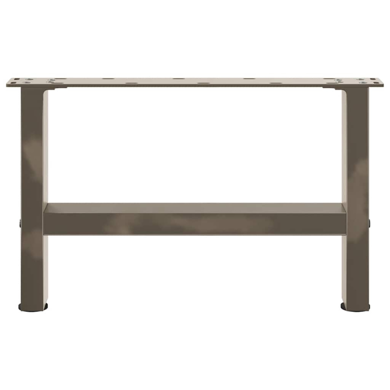 Couchtischbeine Naturstahl 2 Stk. 50x(30-31) cm Stahl