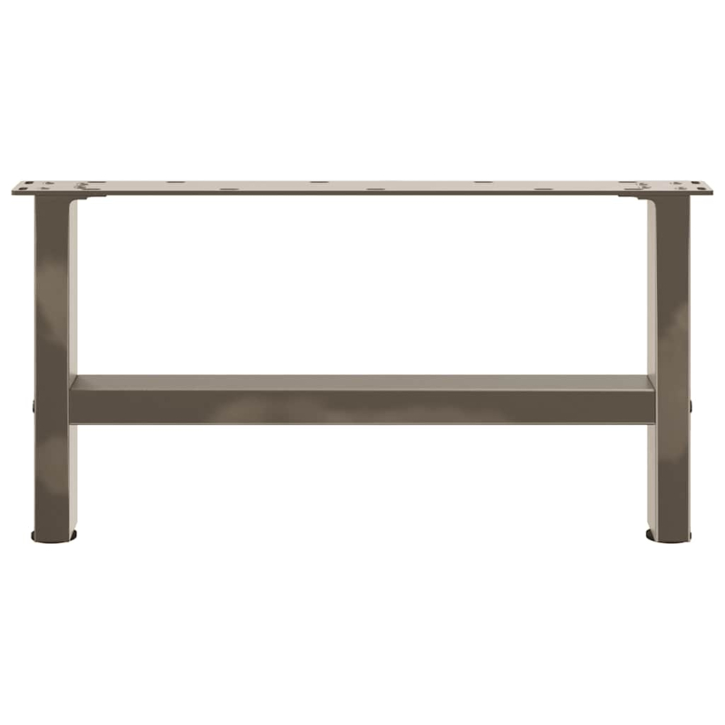Couchtischbeine Naturstahl 2 Stk. 60x(30-31) cm Stahl