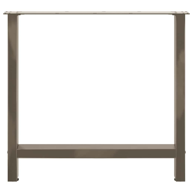 Couchtischbeine Naturstahl 2 Stk. 70x(72-73) cm Stahl