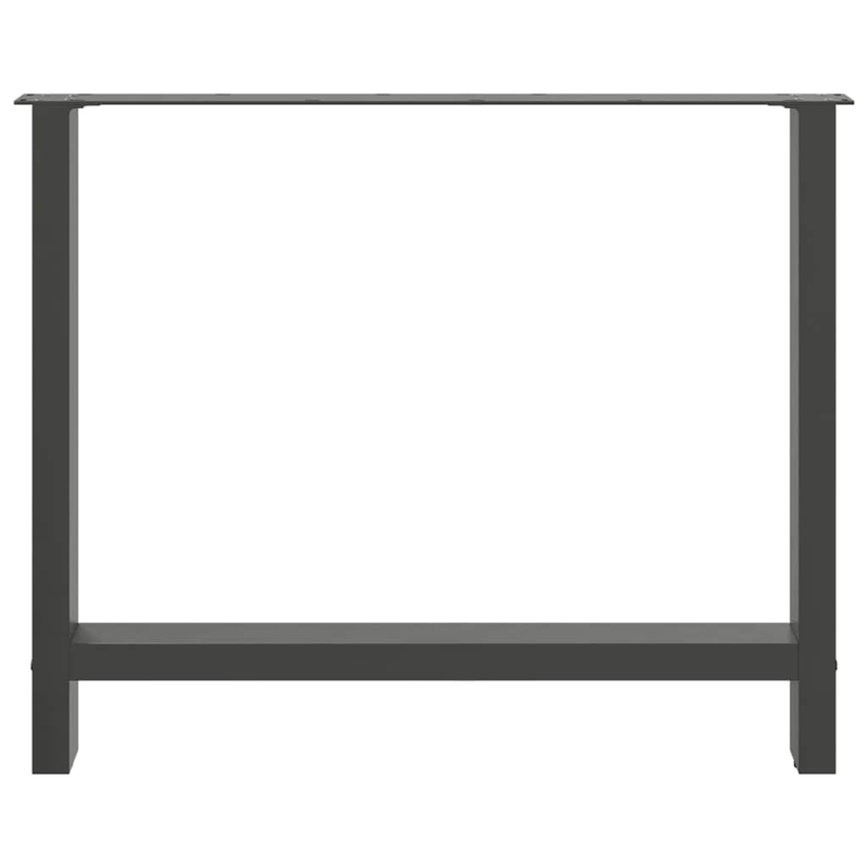 Couchtischbeine Anthrazit 2 Stk. 100x(72-73) cm Stahl