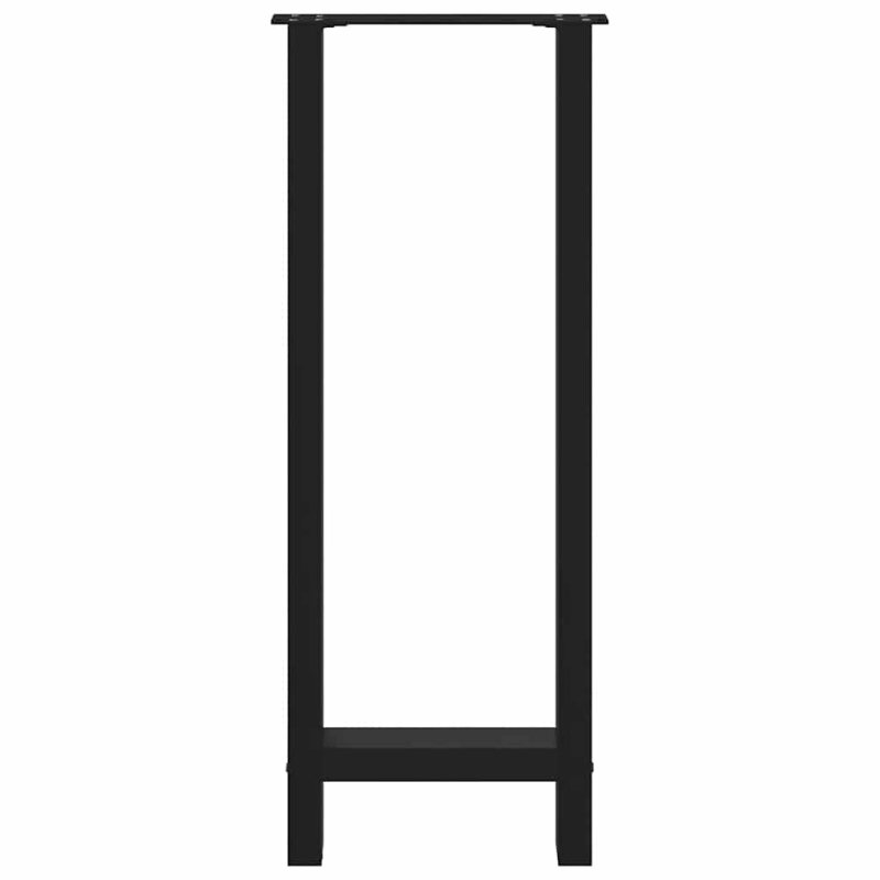 Couchtischbeine Schwarz 2 Stk. 50x(100-101) cm Stahl