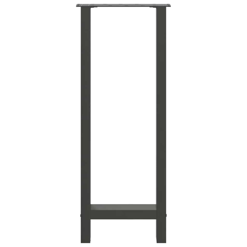 Couchtischbeine Anthrazit 2 Stk. 50x(100-101) cm Stahl