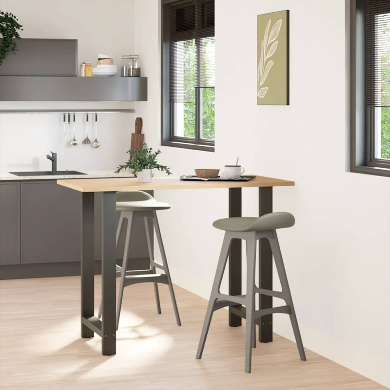 Couchtischbeine Anthrazit 2 Stk. 60x(100-101) cm Stahl