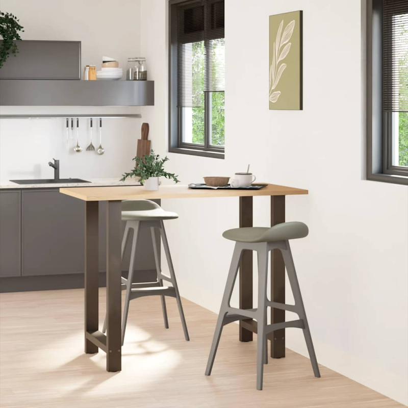 Couchtischbeine Naturstahl 2 Stk. 60x(100-101) cm Stahl