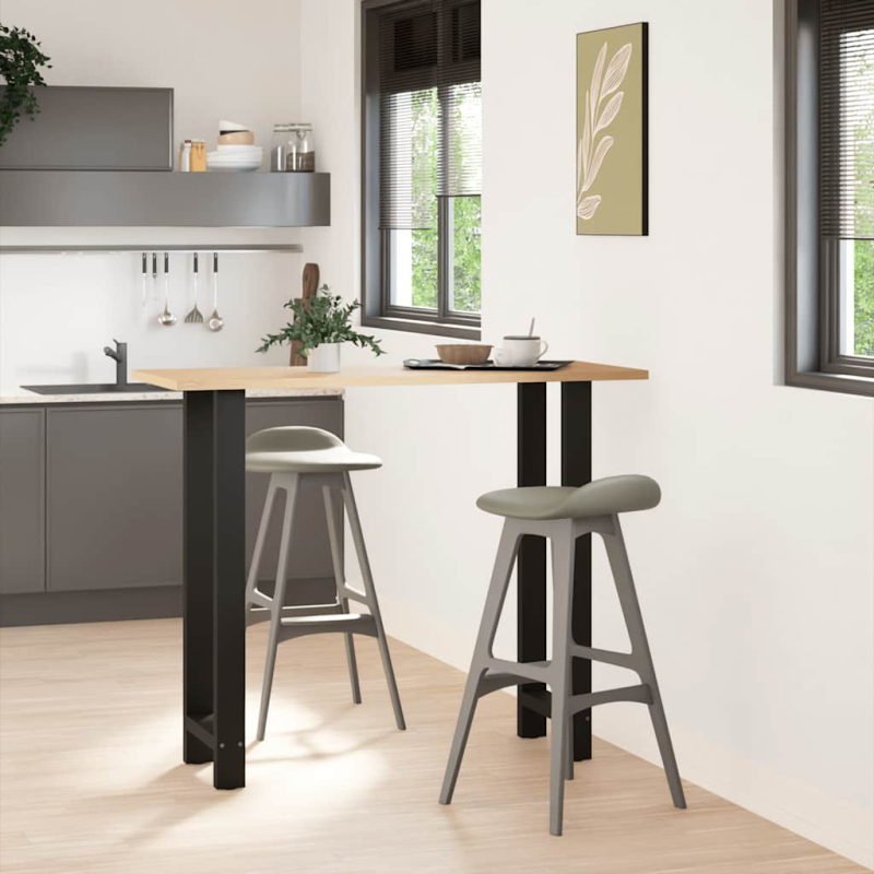 Couchtischbeine Schwarz 2 Stk. 40x(110-111) cm Stahl