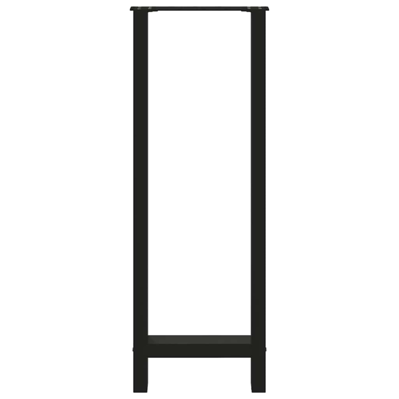 Couchtischbeine Schwarz 2 Stk. 40x(110-111) cm Stahl