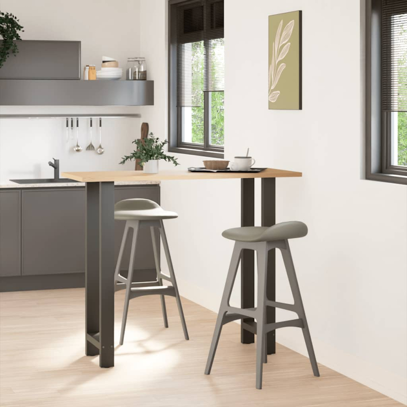 Couchtischbeine Anthrazit 2 Stk. 40x(110-111) cm Stahl