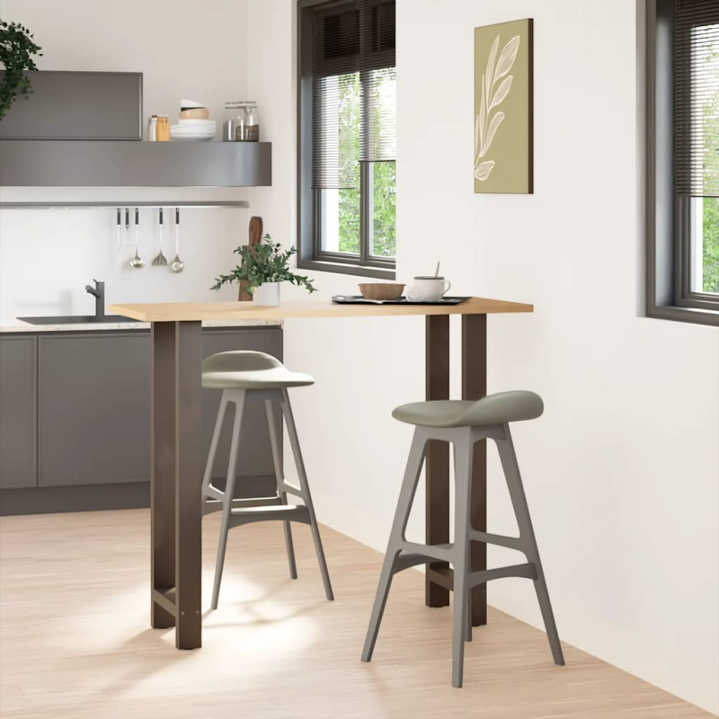 Couchtischbeine Naturstahl 2 Stk. 40x(110-111) cm Stahl