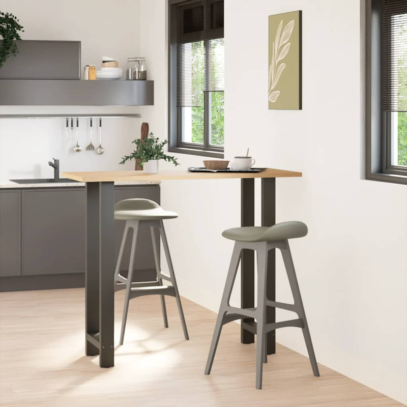 Couchtischbeine Anthrazit 2 Stk. 50x(110-111) cm Stahl