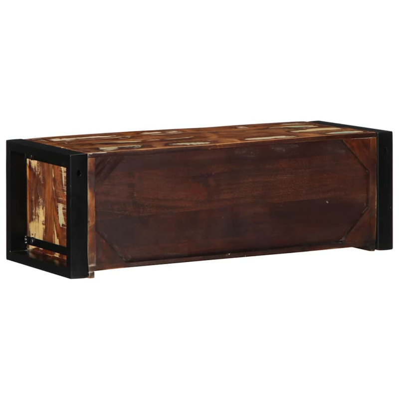 TV-Schrank Mehrfarbig 80x30x25 cm Altholz Massiv