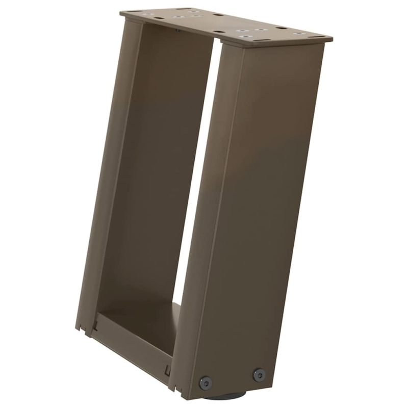 Couchtischbeine U-Form 2 Stk. Naturstahl 30x(30-31) cm Stahl