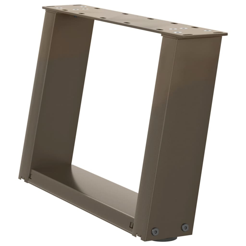 Couchtischbeine U-Form 2 Stk. Naturstahl 40x(30-31) cm Stahl