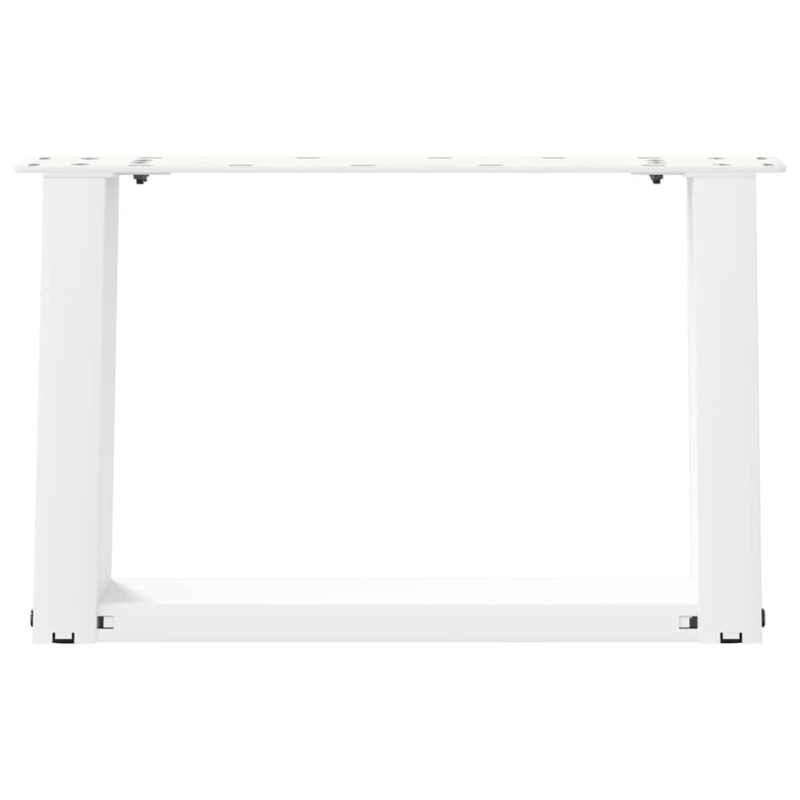 Couchtischbeine U-Form 2 Stk. Weiß 50x(30-31) cm Stahl