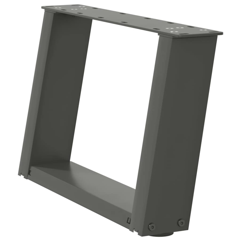 Couchtischbeine U-Form 2 Stk. Anthrazit 50x(30-31) cm Stahl