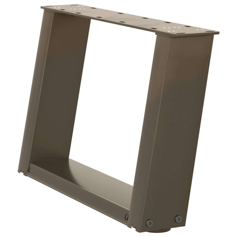 Couchtischbeine U-Form 2 Stk. Naturstahl 50x(30-31) cm Stahl