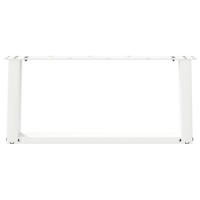 Couchtischbeine U-Form 2 Stk. Weiß 60x(30-31) cm Stahl