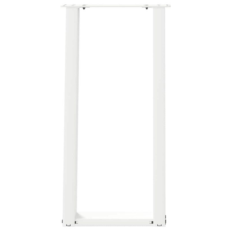 Konsolentischbeine U-Form 2 Stk. Weiß 28x(72-73) cm Stahl
