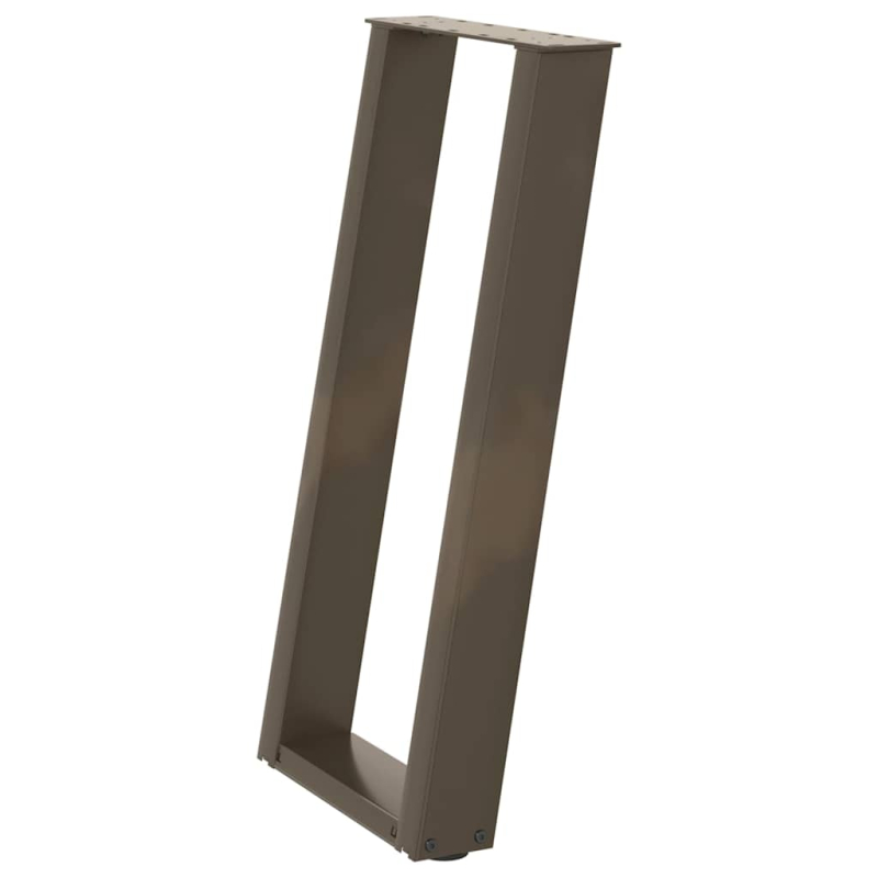 Konsolentischbeine U-Form 2 Stk. Naturstahl 38x(72-73) cm Stahl