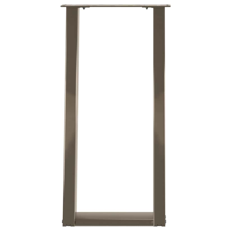 Konsolentischbeine U-Form 2 Stk. Naturstahl 38x(72-73) cm Stahl