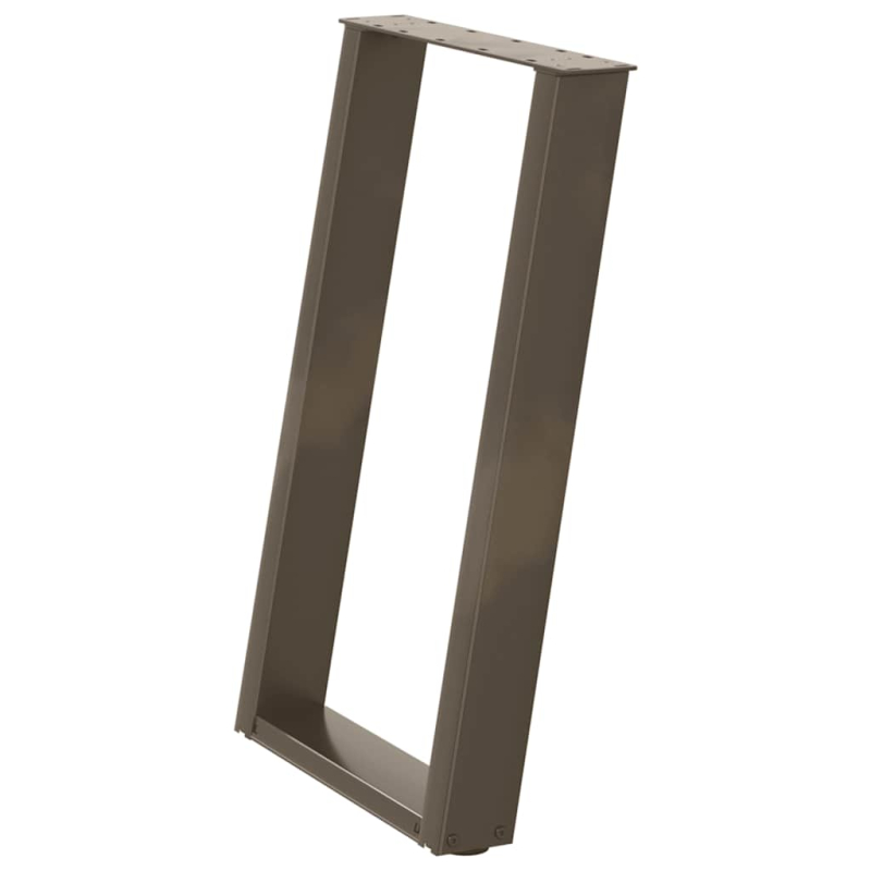 Esstischbeine U-Form 2 Stk. Naturstahl 60x(72-73) cm Stahl