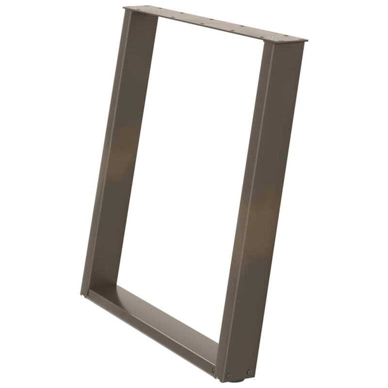 Esstischbeine U-Form 2 Stk. Naturstahl 70x(72-73) cm Stahl