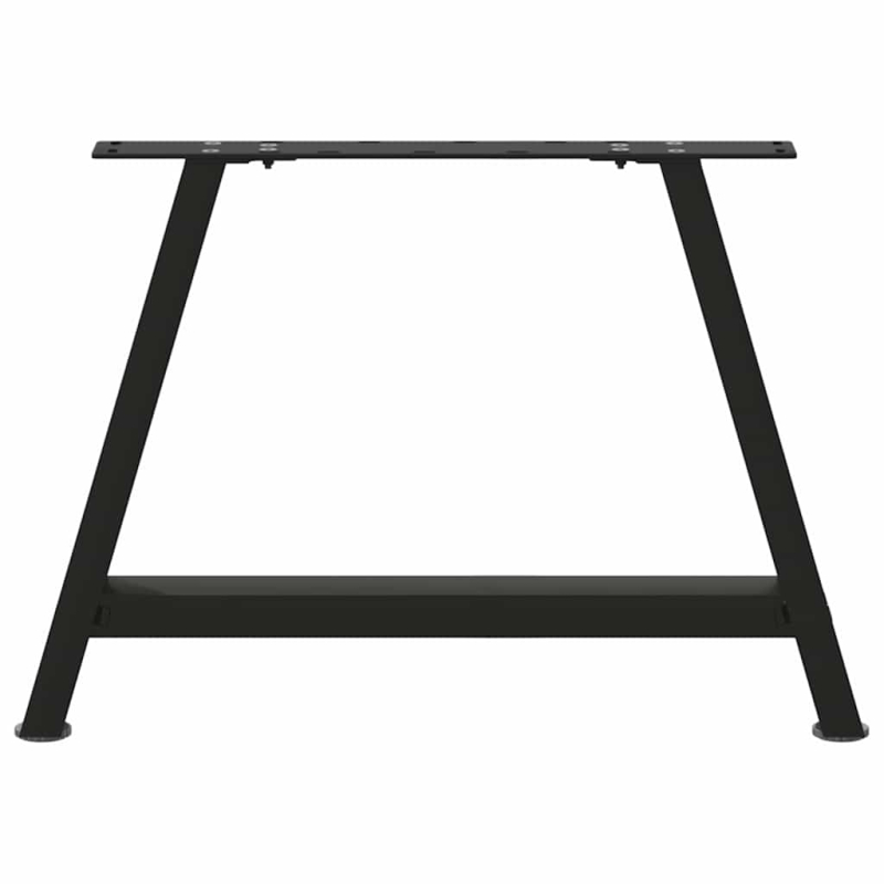 Couchtischbeine A-Form 2 Stk. Schwarz 60x(42-43) cm Stahl