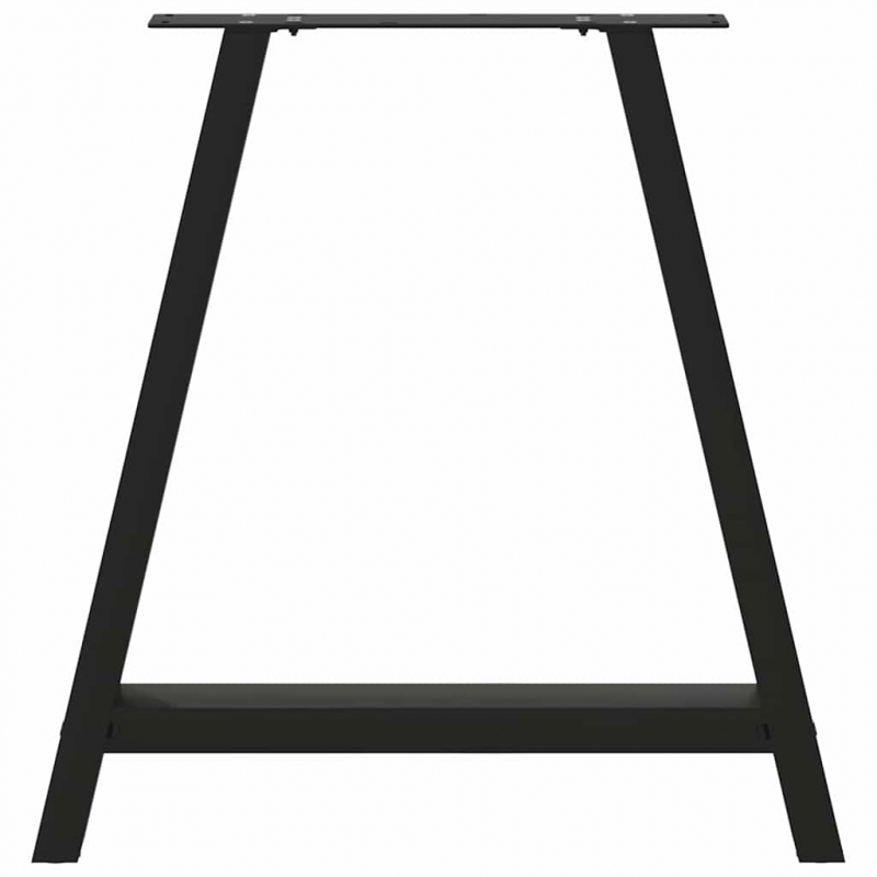 Couchtischbeine A-Form 2 Stk. Schwarz 80x(72-73) cm Stahl