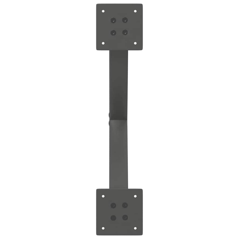 Couchtischbeine X-Form 2 Stk. Anthrazit 50x(30-31) cm Stahl