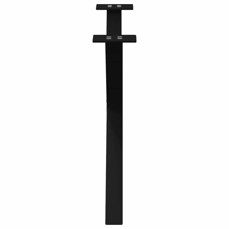 Couchtischbeine X-Form 2 Stk. Schwarz 70x(42-43) cm Stahl