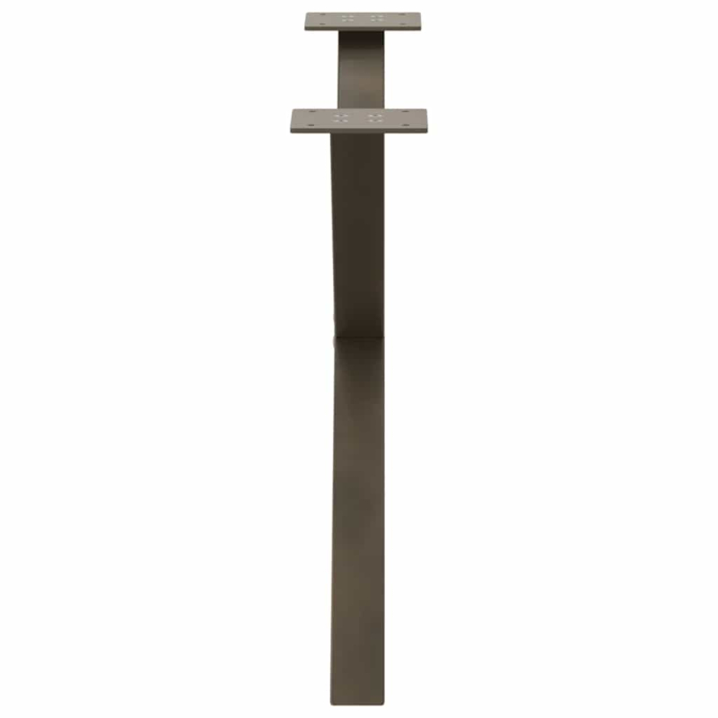 Couchtischbeine X-Form 2 Stk. Naturstahl 70x(42-43) cm Stahl