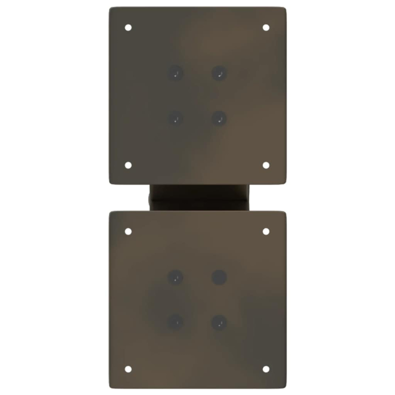 Couchtischbeine X-Form 2 Stk. Naturstahl 30x(30-31) cm Stahl