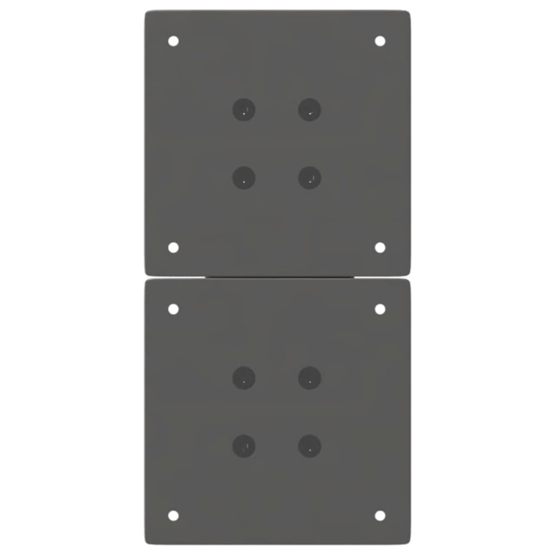 Couchtischbeine X-Form 2 Stk. Anthrazit 28x(42-43) cm Stahl