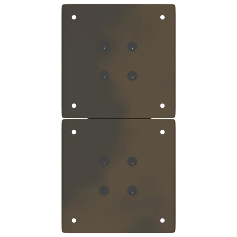 Couchtischbeine X-Form 2 Stk. Naturstahl 28x(42-43) cm Stahl