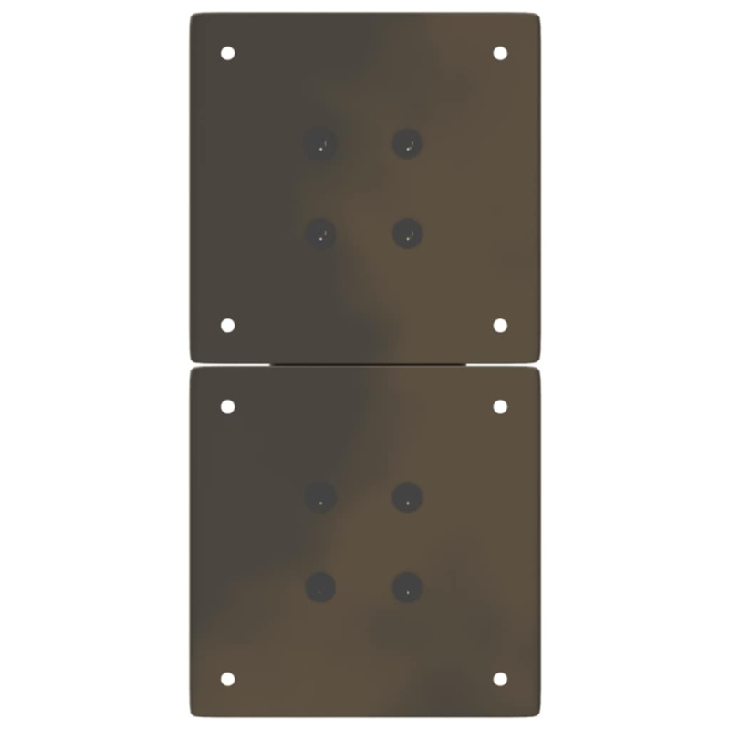 Couchtischbeine X-Form 2 Stk. Naturstahl 38x(42-43) cm Stahl