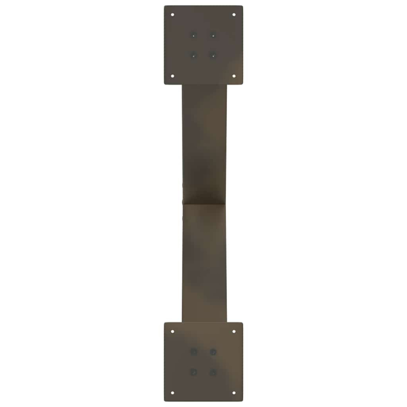 Couchtischbeine X-Form 2 Stk. Naturstahl 70x(42-43) cm Stahl