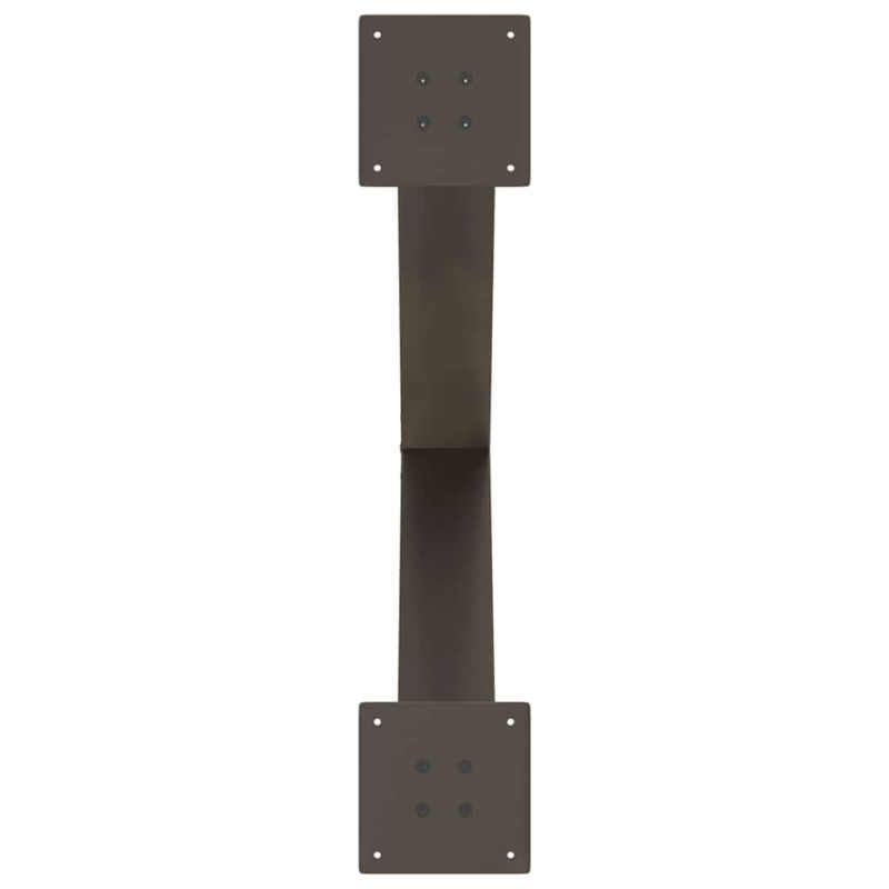 Esstischbeine X-Form 3 Stk. Naturstahl 70x(72-73) cm Stahl