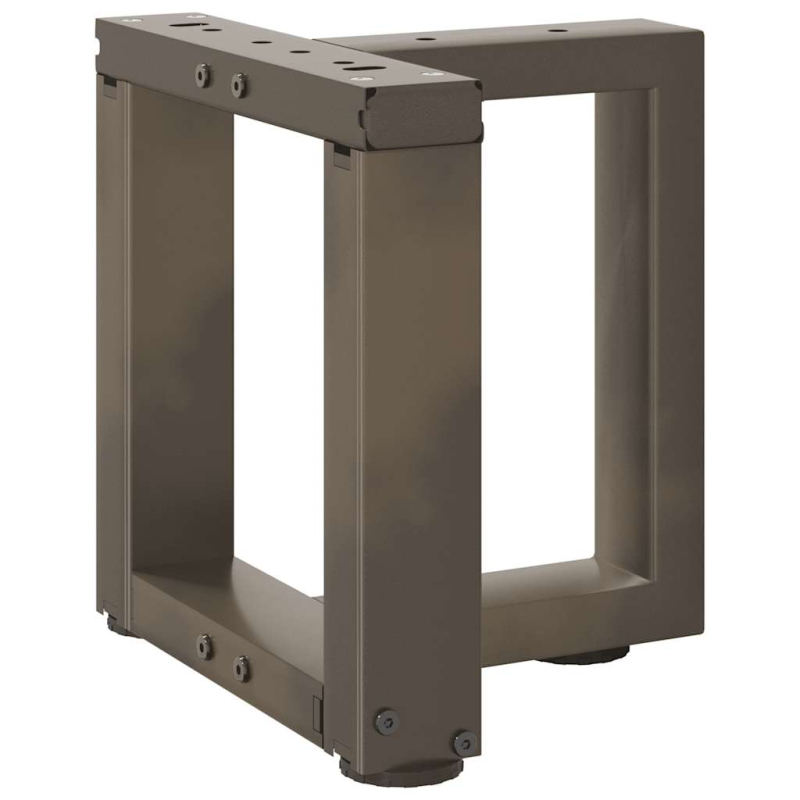 Couchtischbeine T-Form 2 Stk. Naturstahl 30x25x(30-31) cm Stahl