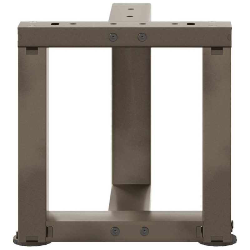 Couchtischbeine T-Form 2 Stk. Naturstahl 30x25x(30-31) cm Stahl