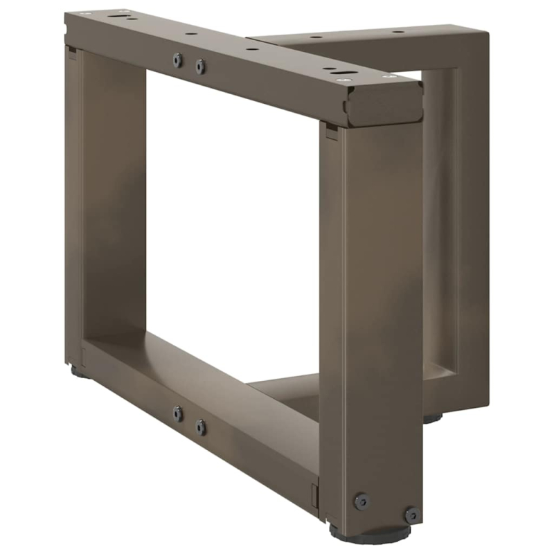 Couchtischbeine T-Form 2 Stk. Naturstahl 40x25x(30-31) cm Stahl