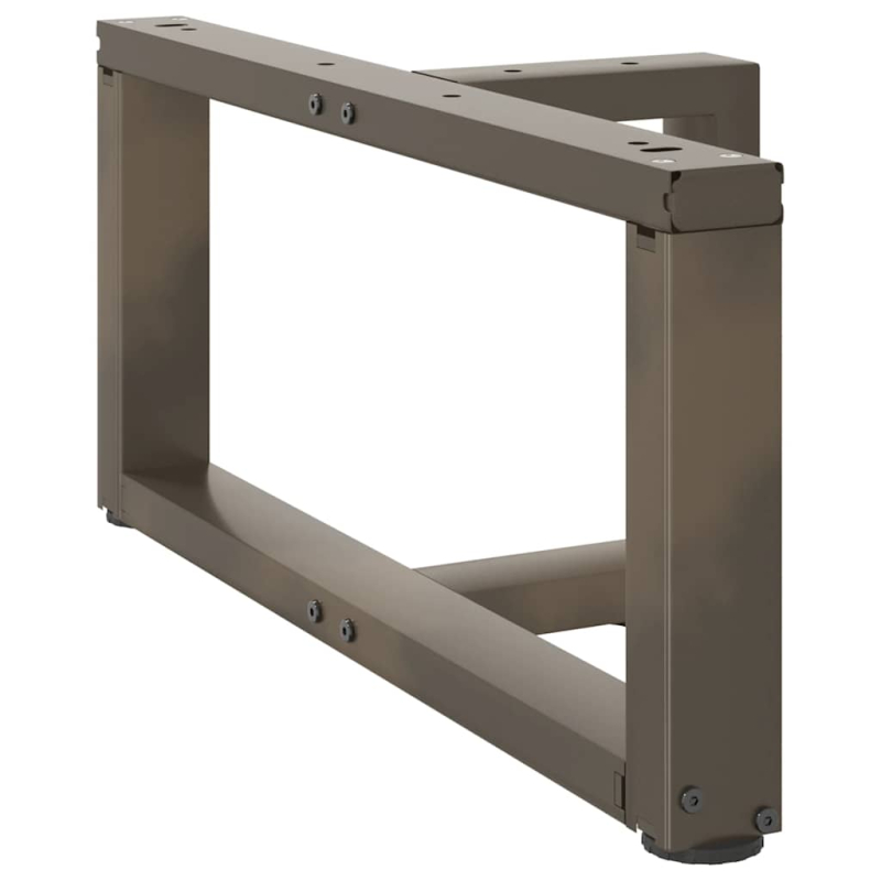 Couchtischbeine T-Form 2 Stk. Naturstahl 70x25x(30-31) cm Stahl