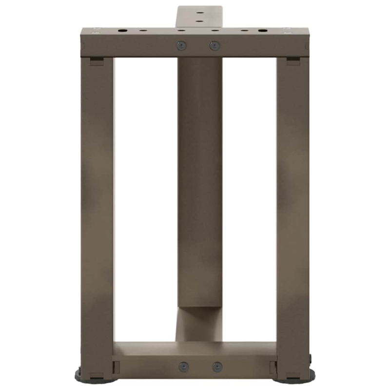 Couchtischbeine T-Form 2 Stk. Naturstahl 28x25x(42-43) cm Stahl