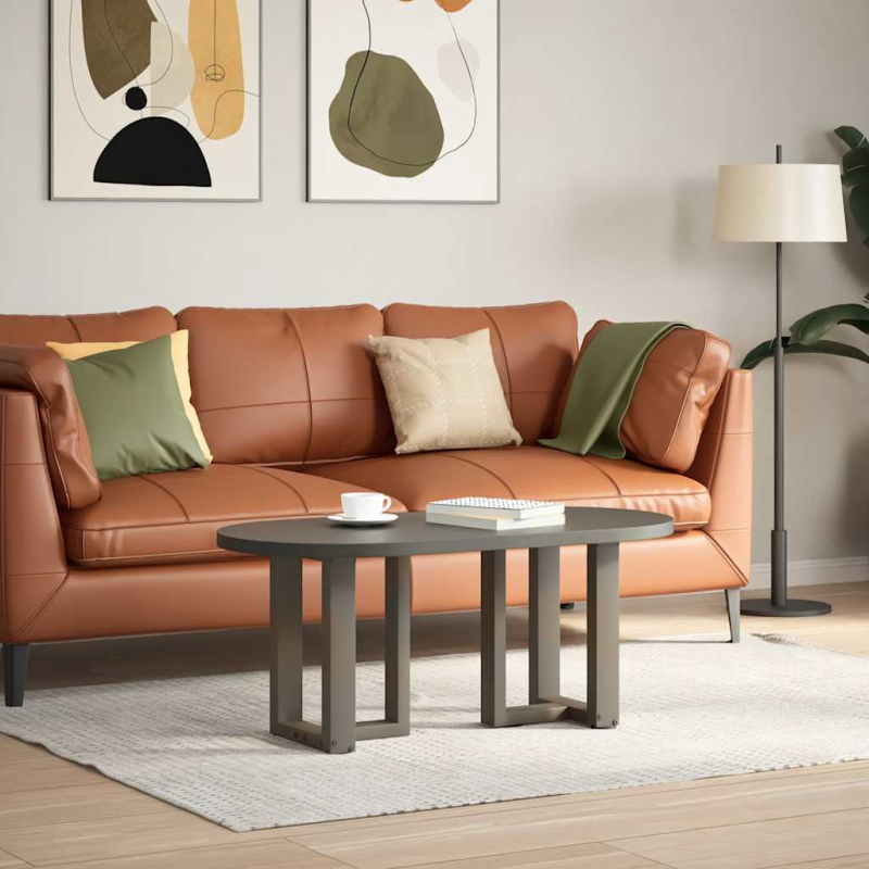 Couchtischbeine T-Form 2 Stk. Naturstahl 38x25x(42-43) cm Stahl