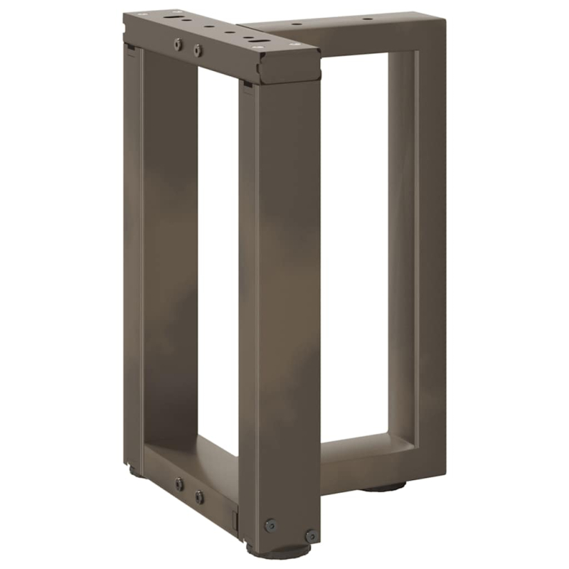 Couchtischbeine T-Form 2 Stk. Naturstahl 38x25x(42-43) cm Stahl