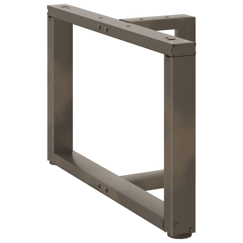 Couchtischbeine T-Form 2 Stk. Naturstahl 60x25x(42-43) cm Stahl