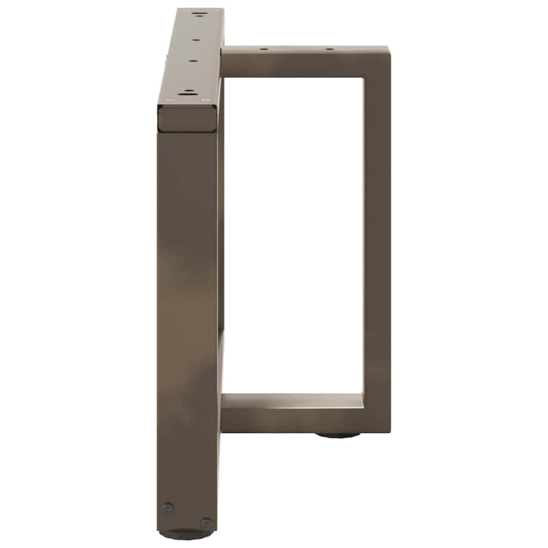 Couchtischbeine T-Form 2 Stk. Naturstahl 60x25x(42-43) cm Stahl