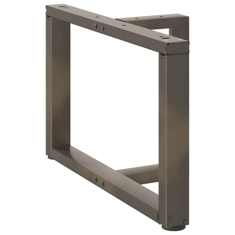 Couchtischbeine T-Form 2 Stk. Naturstahl 70x25x(42-43) cm Stahl