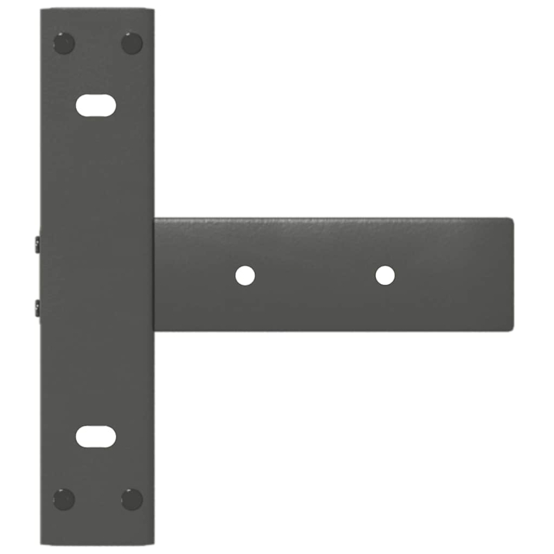 Konsolentischbeine T-Form 2Stk. Anthrazit 25x28x(72-73)cm Stahl