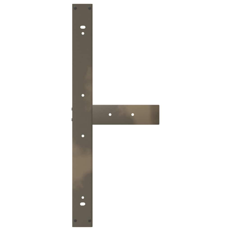 Esstischbeine T-Form 2 Stk. Naturstahl 100x35x(72-73) cm Stahl